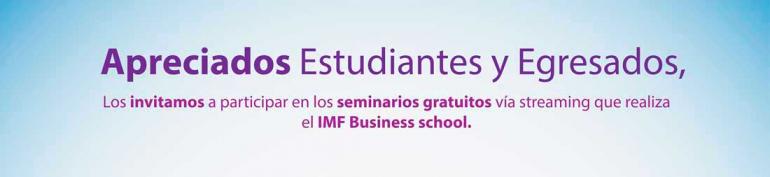 Trasmisiones streaming IMF Business School. La participación es gratuita