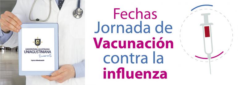 Jornada de vacunación contra la influenza en UNIAGUSTINIANA