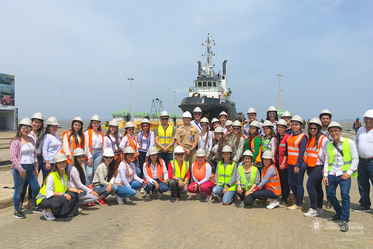  Uniagustinianos lideran visita a Puertos Marítimos de la región Caribe colombiana 