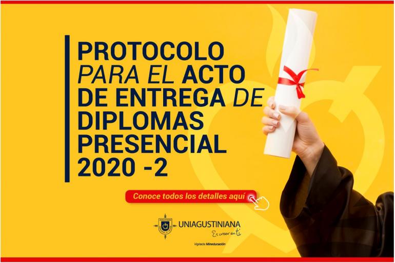 Protocolo 'Acto de entrega de Diplomas Presencial 2020 - 2'