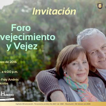 Invitación: Foro Envejecimiento y Vejez