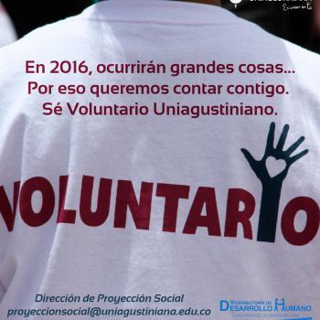 Primer Encuentro de Voluntariado Uniagustiniano, este próximo 12 de septiembre