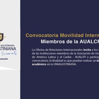 Convocatoria de Movilidad Internacional: miembros de la AUALCPI